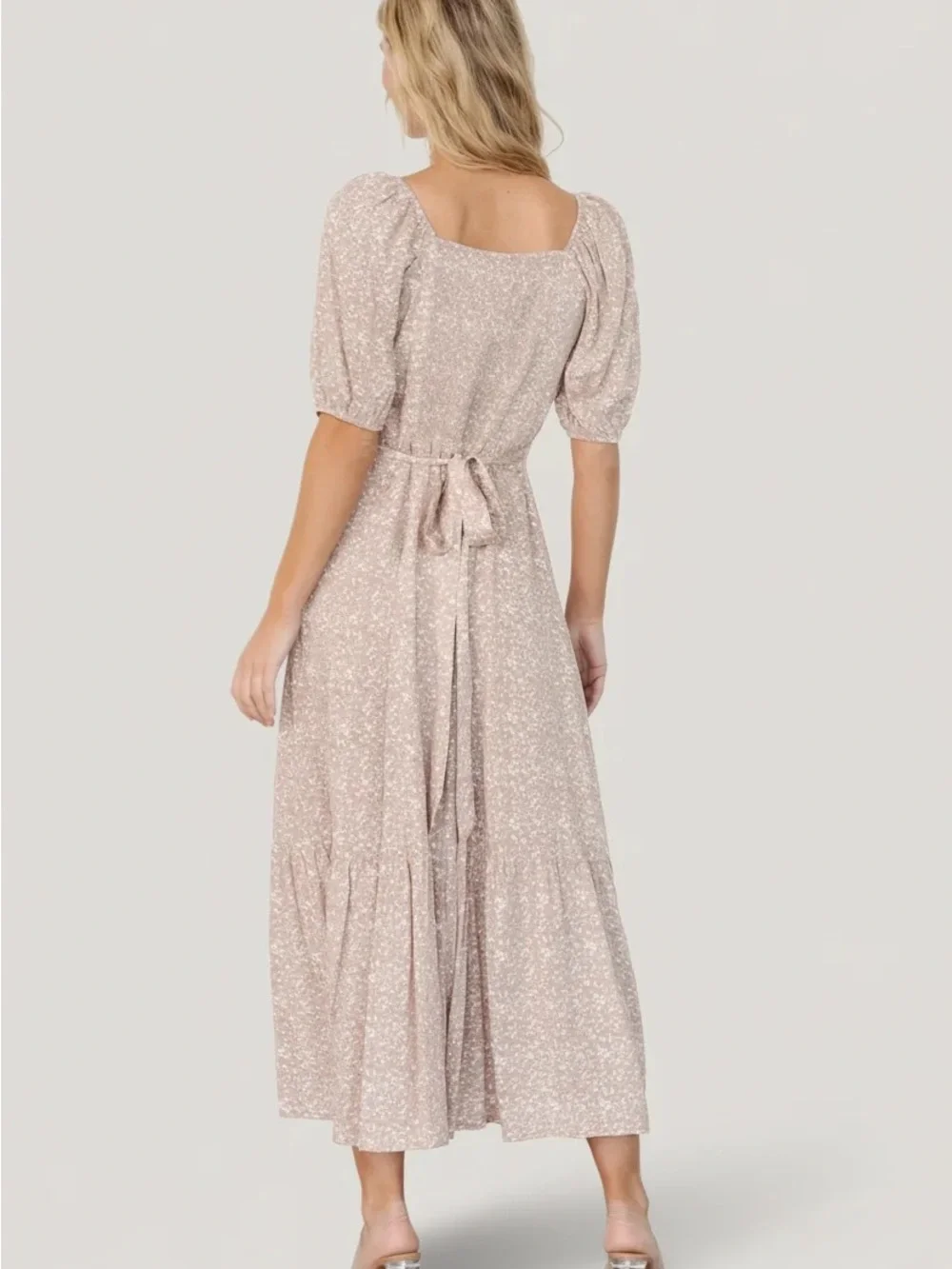 Baltic Born Mathilda Dusky Pink Floral Maxi Dress